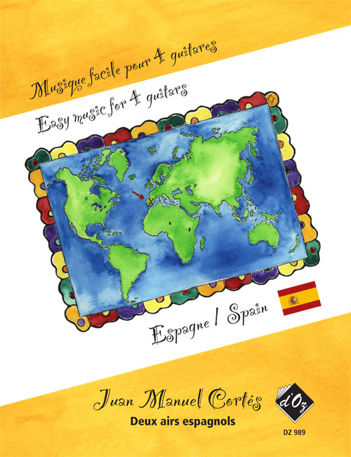 Musique facile pour 4 guitares - Deux airs (Espagne)