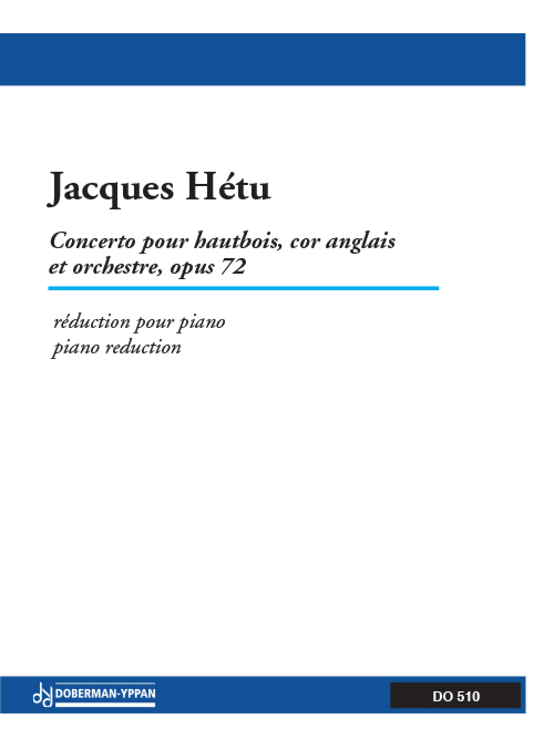 Concerto pour hautbois, cor anglais et orchestre, opus 72 (réduction de piano)